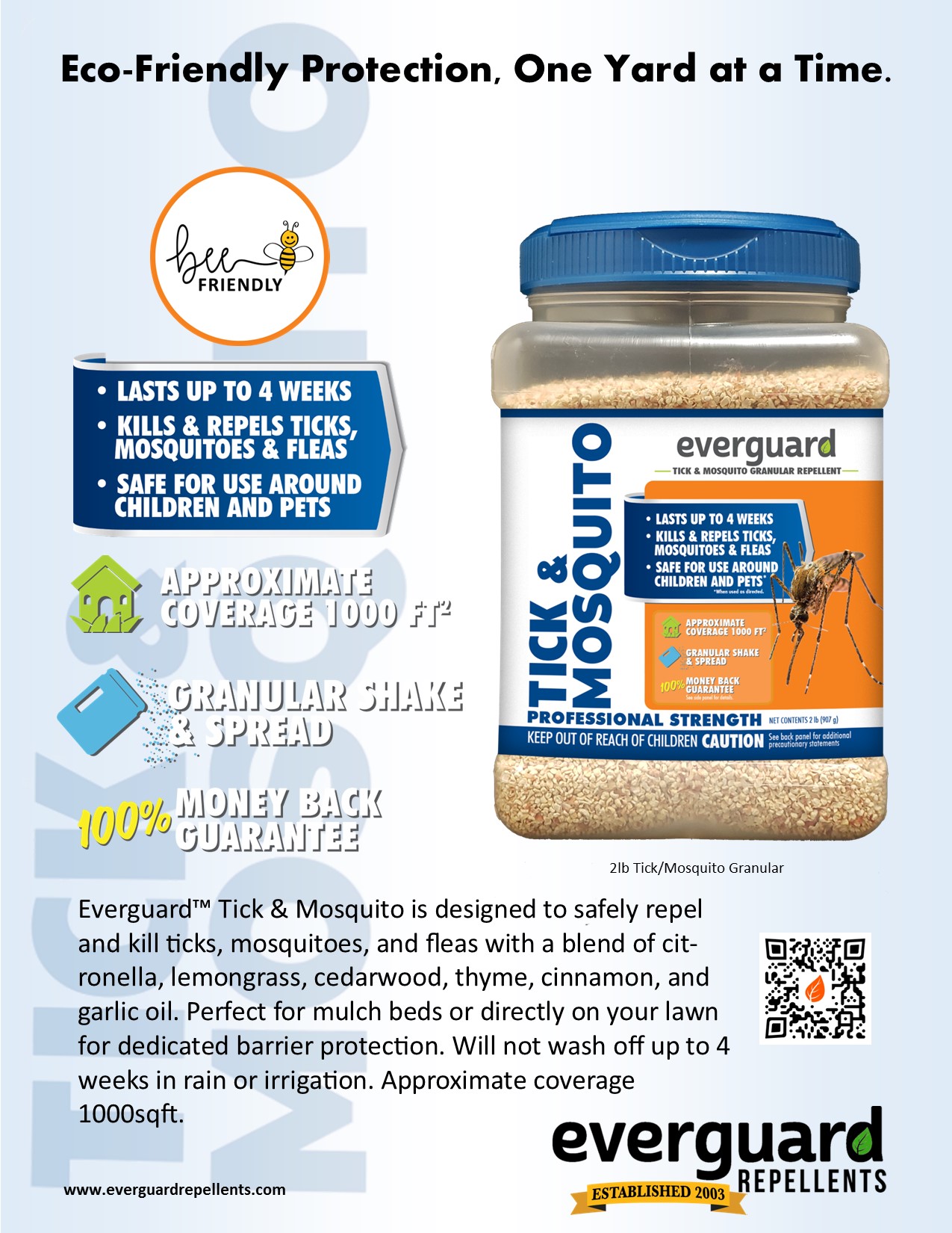 Everguard Tick & Mosquito 2lb Granular Product Sheet Everguard Repellents