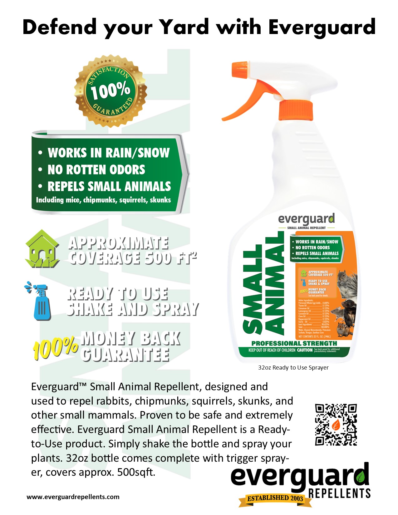Everguard Small Animal 32oz RTU Product Sheet - Everguard Repellents
