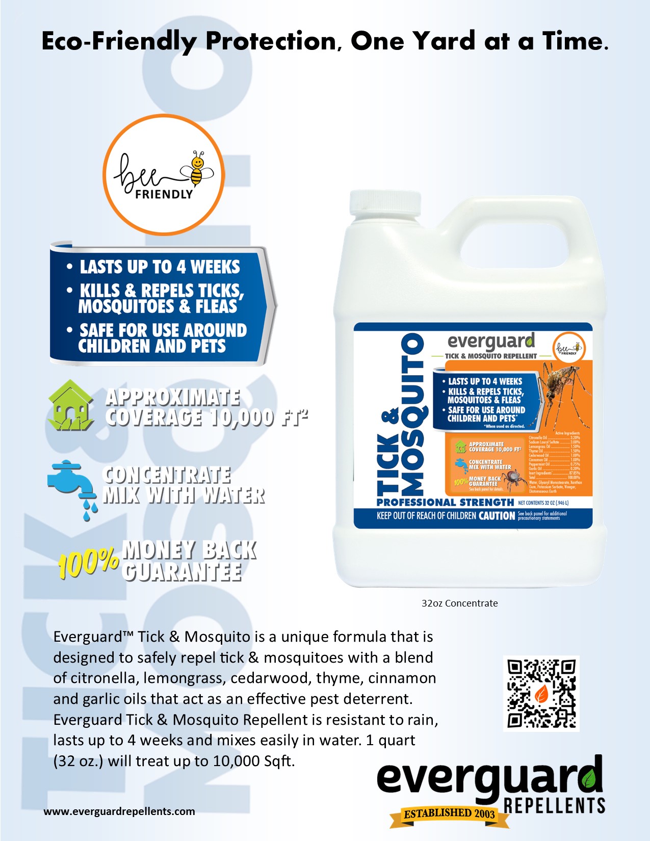 Everguard Tick & Mosquito 32oz Conc. Product Sheet Everguard Repellents